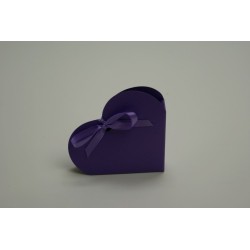 conditionnement carton : 10 boites à dragées « vitamine - cœur  » lilas