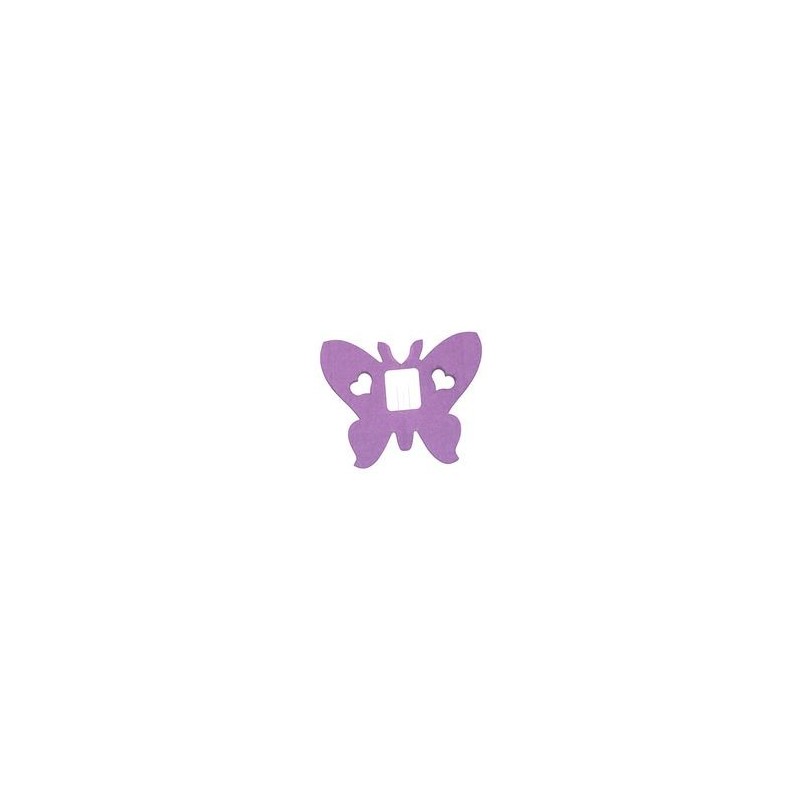 Déco en papier : Guirlande papillons 4m lilas (parme)
