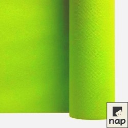 chemin de table imitation tissu 0,4*10m vert pomme (sl156)