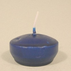 déco : bougies flottantes bleu marine (8 heures de flamme) (les 6)