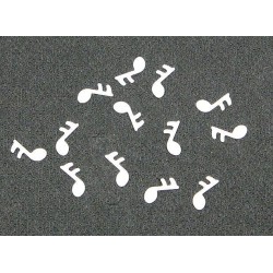 Confettis notes de musique blanche 10gr
