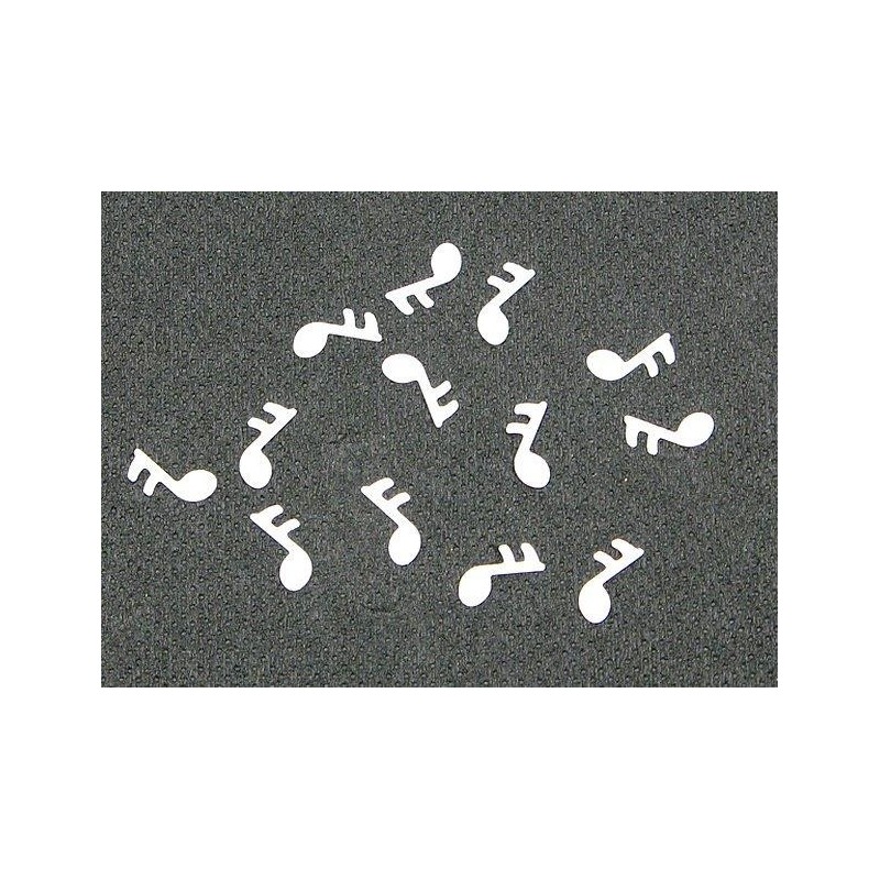 Confettis notes de musique blanche 10gr