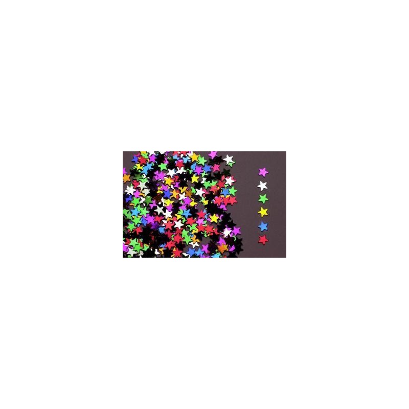 Confettis de table étoiles multicolores 14gr