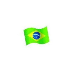 16 confettis de table drapeau Brésil