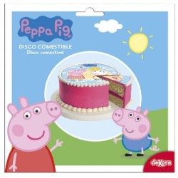 disque en sucre pour gâteaux PEPPA PIG