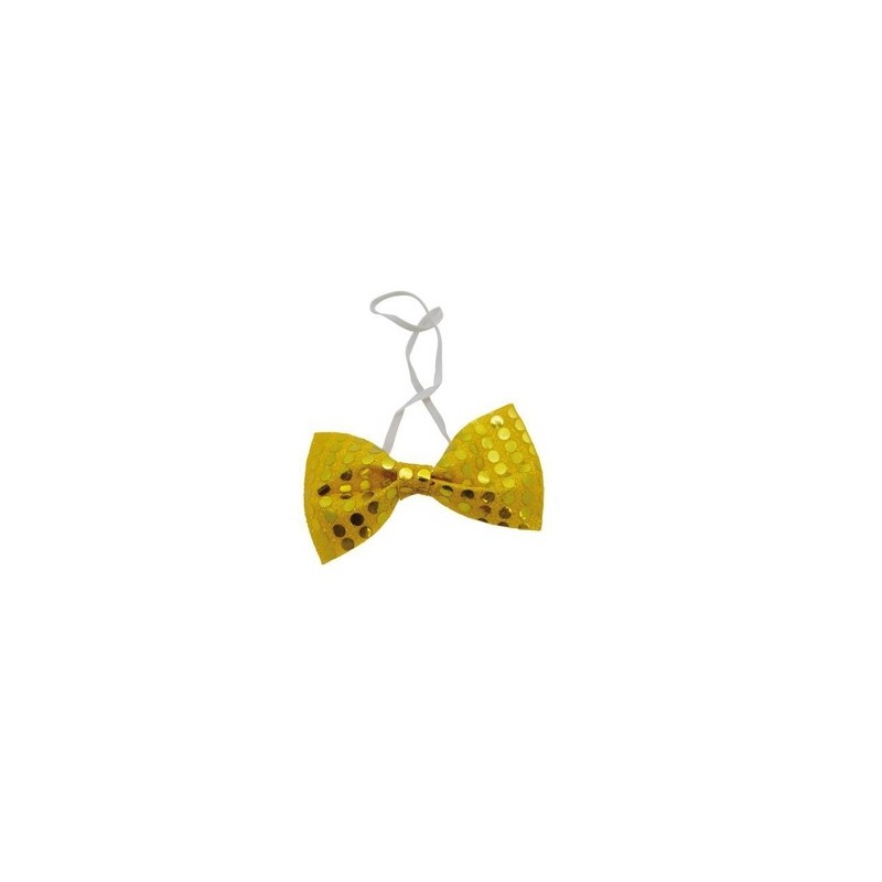 Noeud papillon sequin or