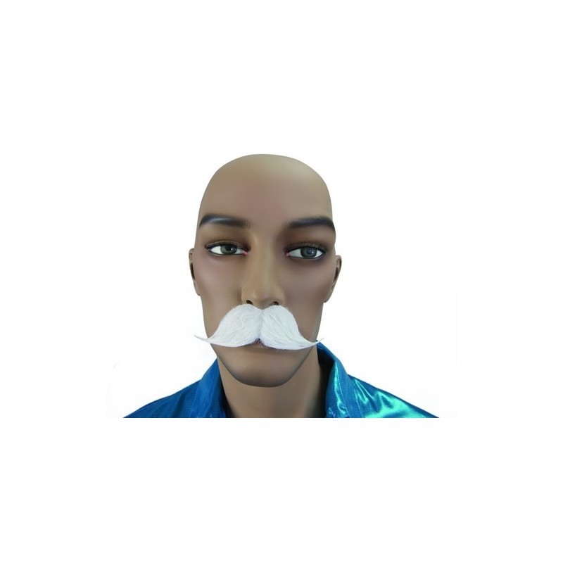Moustache gentleman blanche