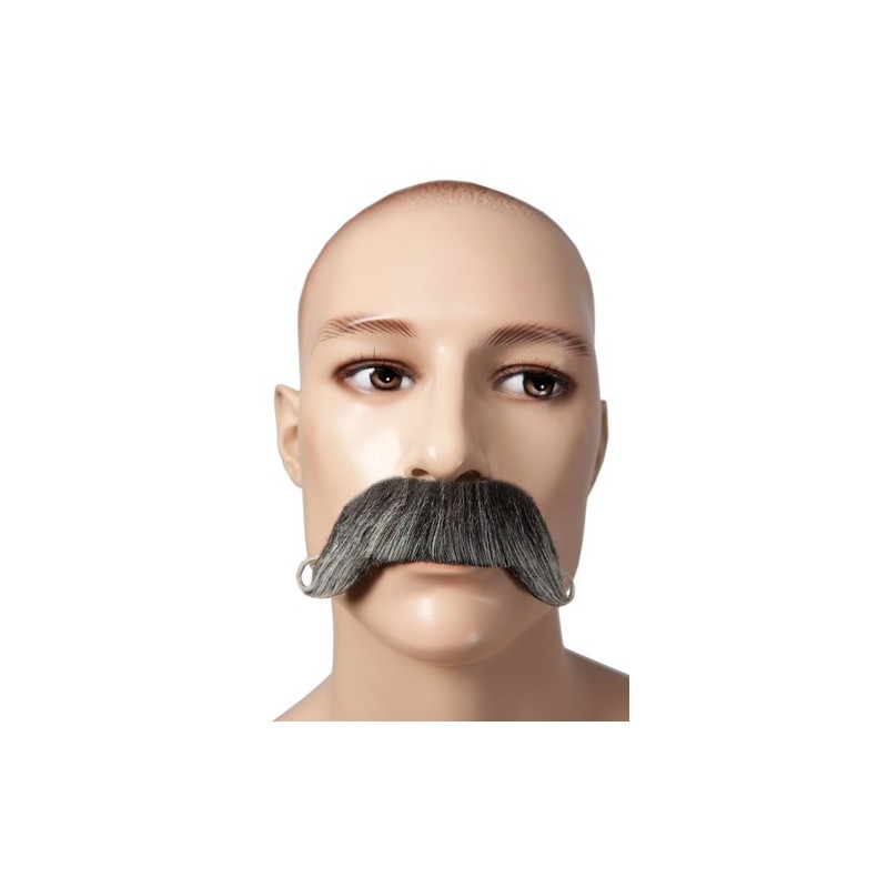 Moustache dupont blanche
