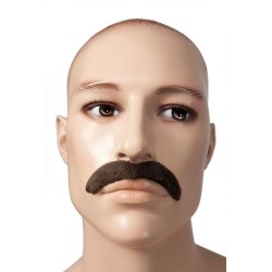 Moustache dandy blanc
