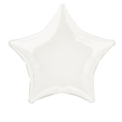 Ballon mylar étoile blanc 50.8cm