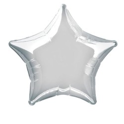 Ballon mylar étoile 50.8cm blanc