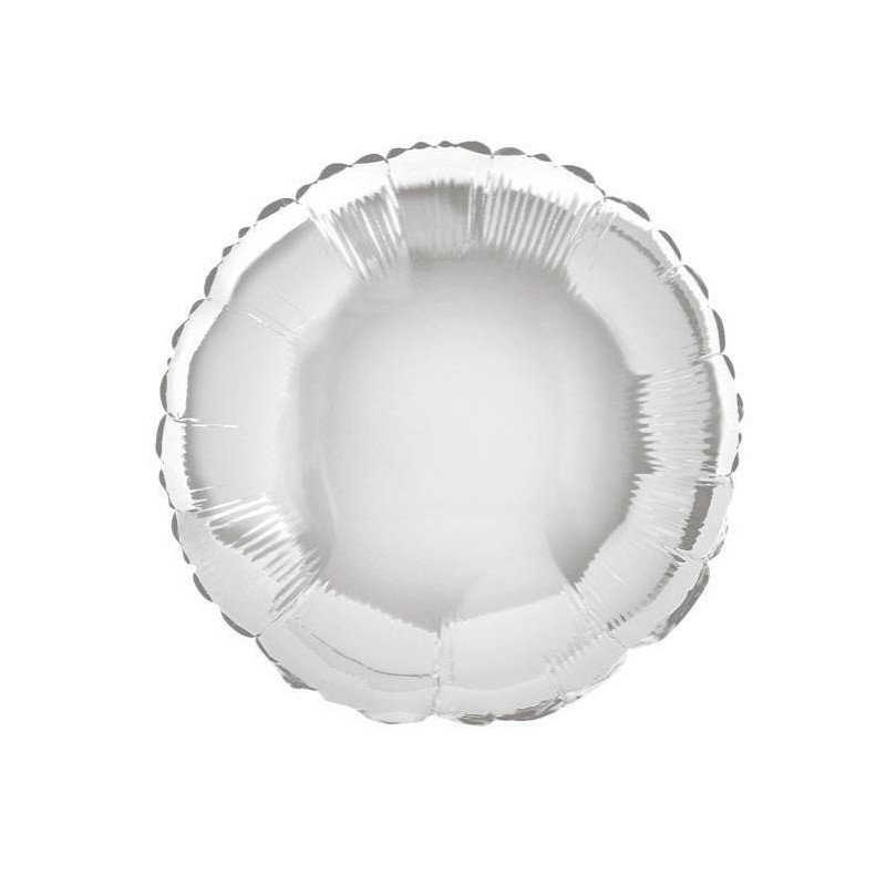 Ballon mylar rond 45.1cm blanc