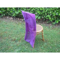 2 housses de chaise violet
